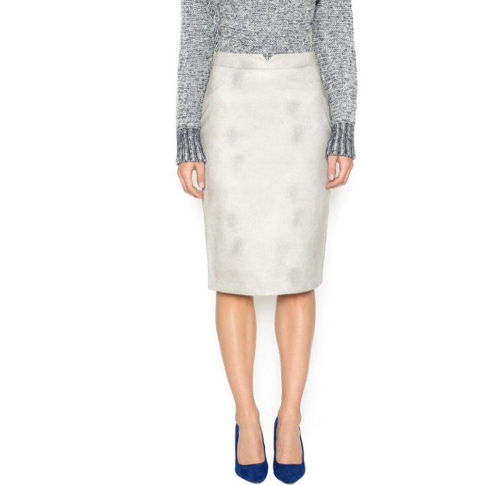 Tart Snake skin print Vegan Leather Pencil skirt S